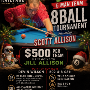Christmas In July for Scott Allison Tourney Poster
